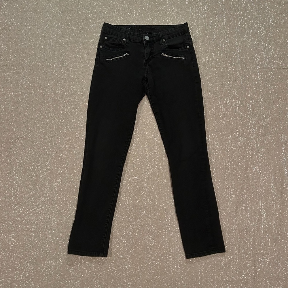KUT from the Kloth dark gray zipper jeans, size 4